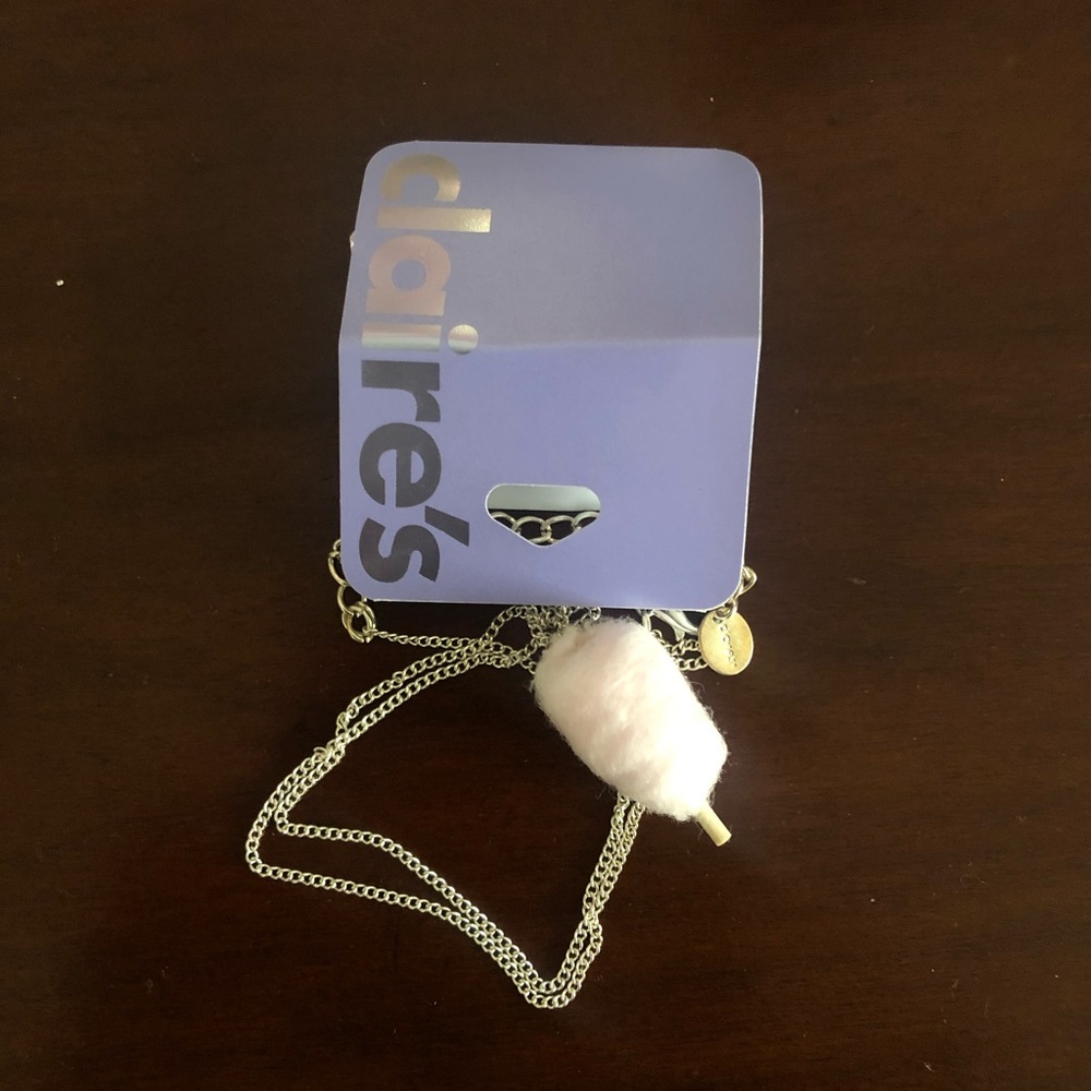 Claire’s cotton candy necklace